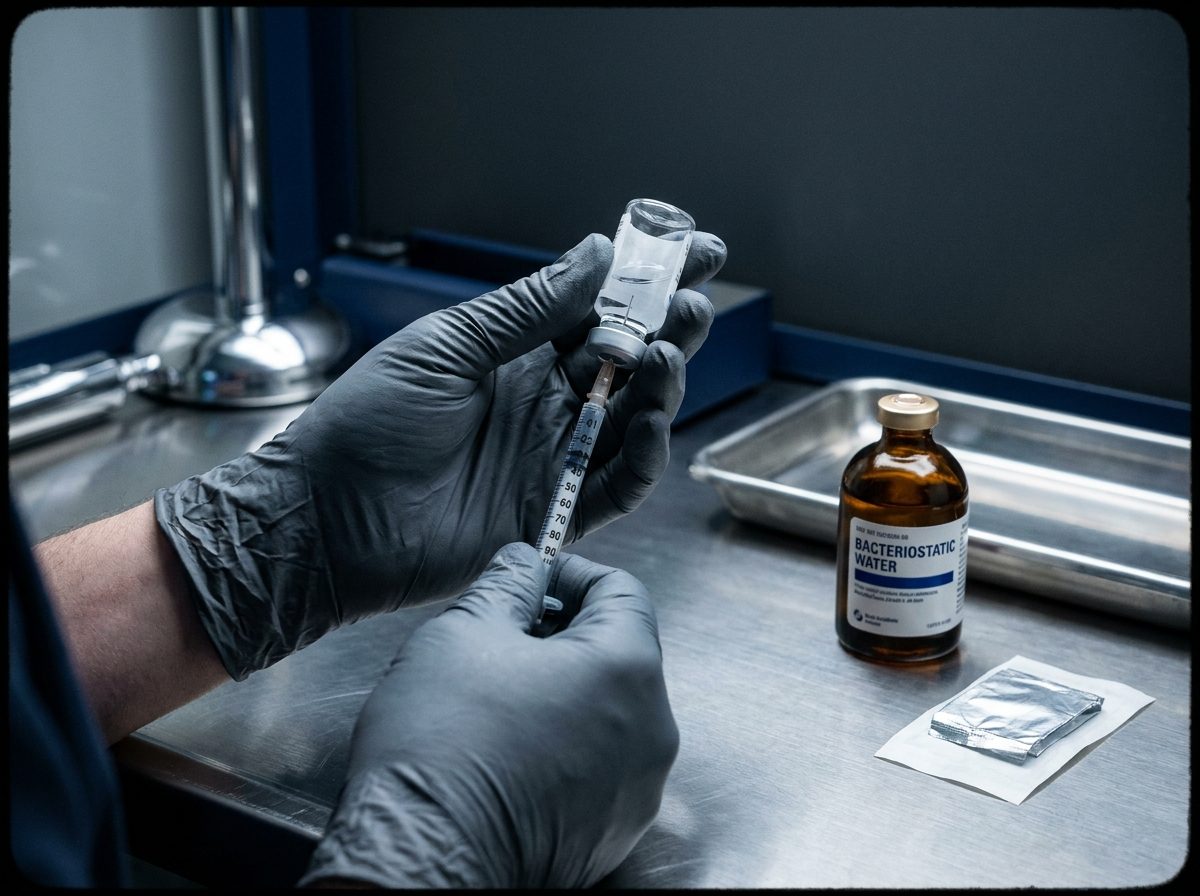 Drawing a dose from a reconstituted vial